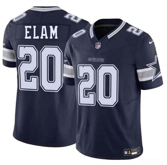 Men's Dallas Cowboys #20 Kaiir Elam Navy 2025 F.U.S.E Vapor Untouchable Limited Stitched Football Jersey
